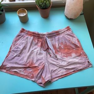 Pink Tie-Dye Mudd Shorts